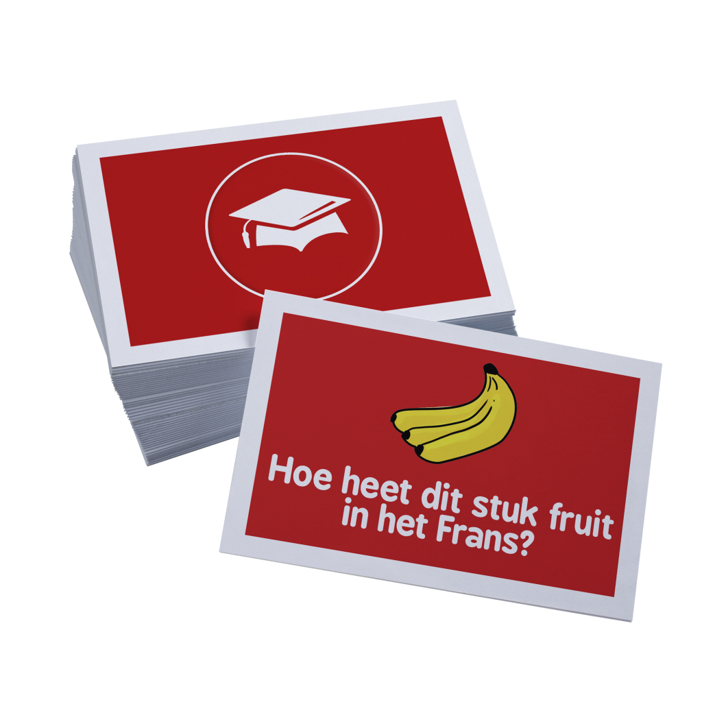 Educatief kaartstpel / Flitskaartjes - Franse woordjes