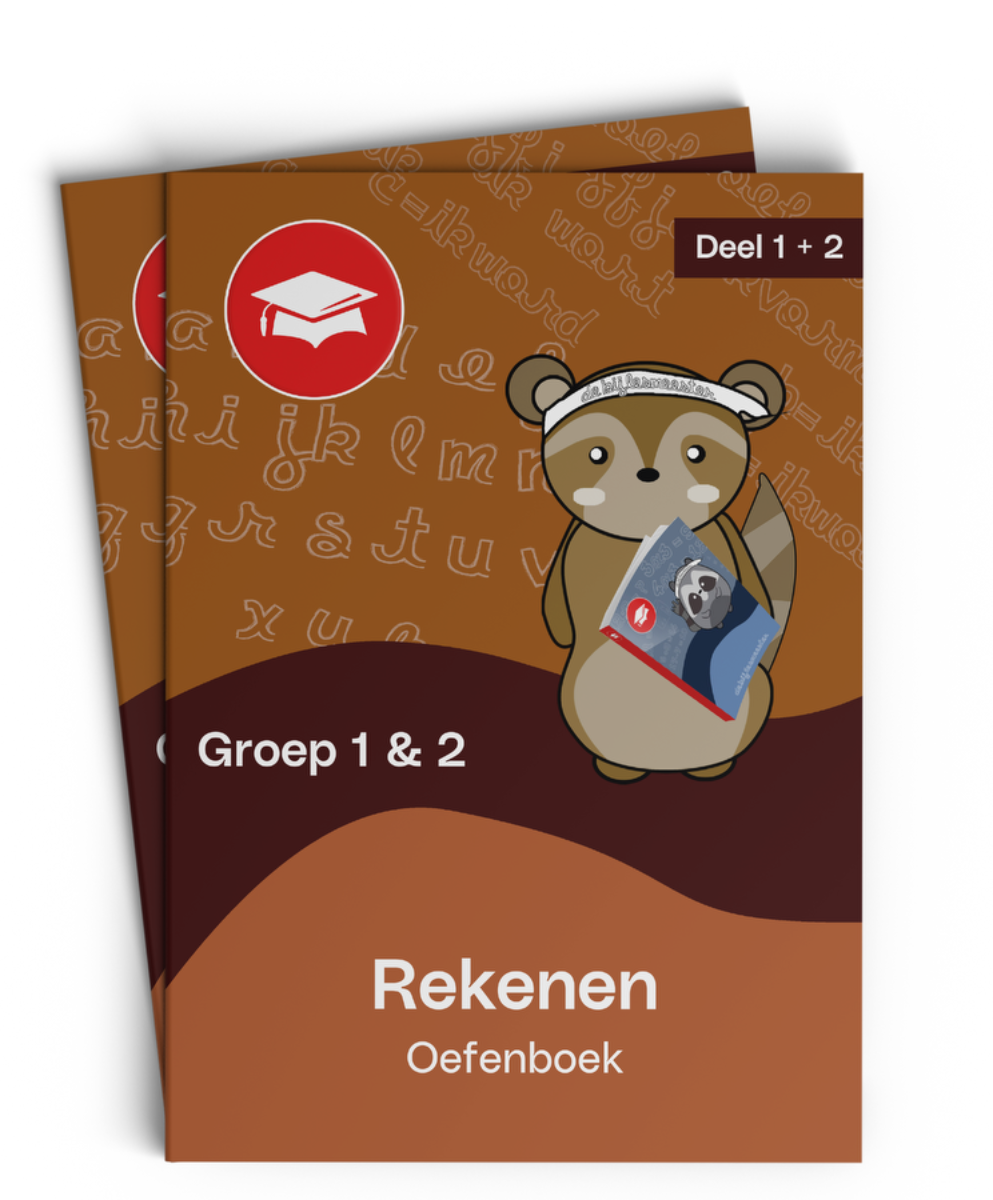 Groep 1 & 2 Oefenboek Rekenen | Deel 1 + 2